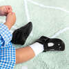 Mary Jane Baby Shoe Hard Sole, Ebony - Crib Shoes - 4