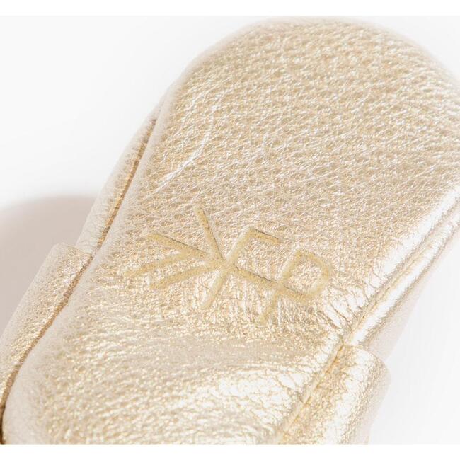 Mary Jane Baby Shoe Hard Sole, Platinum - Crib Shoes - 5