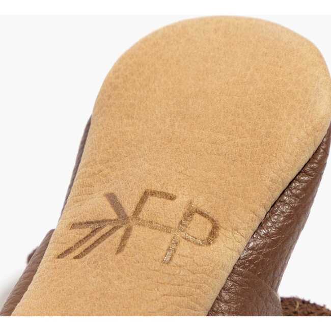 Knotted Bow Baby Shoe Soft Sole, Chestnut - Crib Shoes - 4