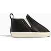 Slip On Baby Shoe Soft Sole, Ebony - Crib Shoes - 4