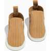 Slip On Baby Shoe Soft Sole, Butterscotch Ribbed - Crib Shoes - 1 - thumbnail