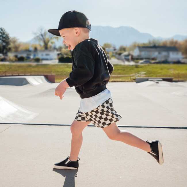 Slip On Baby Shoe Soft Sole, Ebony - Crib Shoes - 6