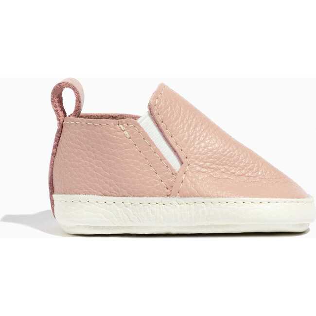 Slip On Baby Shoe Soft Sole, Blush - Crib Shoes - 4