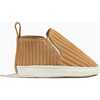 Slip On Baby Shoe Soft Sole, Butterscotch Ribbed - Crib Shoes - 3