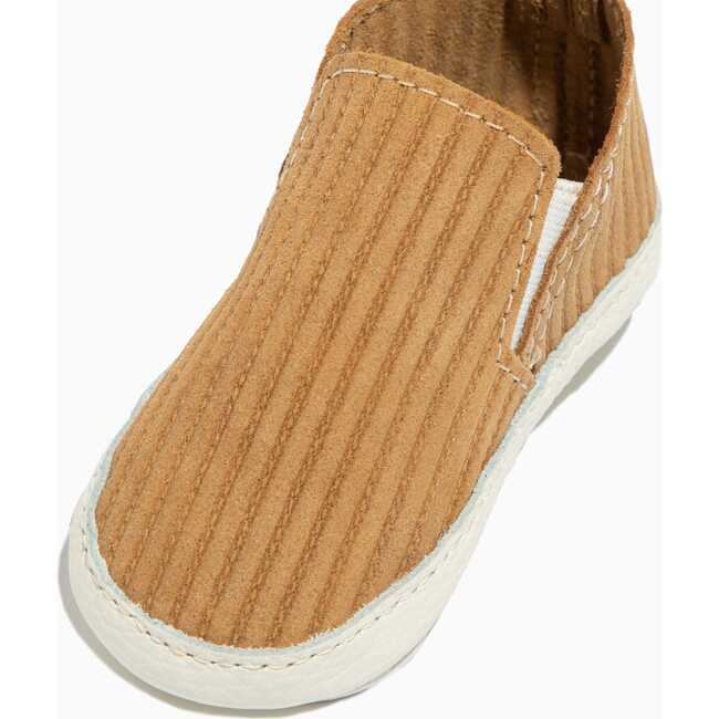 Slip On Baby Shoe Hard Sole, Butterscotch Ribbed