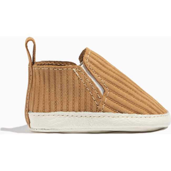 Slip On Baby Shoe Hard Sole, Butterscotch Ribbed - Crib Shoes - 3