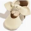 Knotted Bow Baby Shoe Soft Sole, Birch - Crib Shoes - 2 - thumbnail