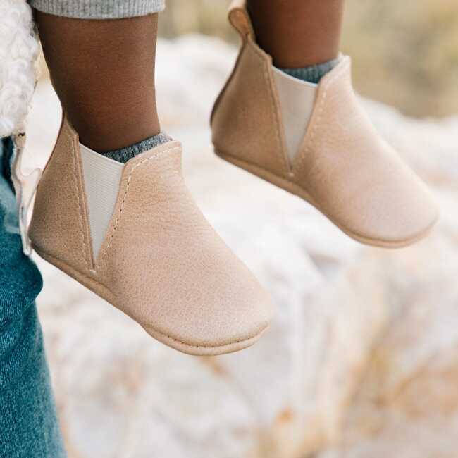 Chelsea Boot Baby Shoe Soft Sole, Weathered Brown - Crib Shoes - 4