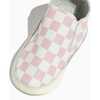 Check Slip On Baby Shoe Soft Sole, Petal Pink - Crib Shoes - 2 - thumbnail