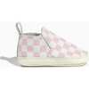 Check Slip On Baby Shoe Soft Sole, Petal Pink - Crib Shoes - 3 - thumbnail