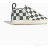 Check Slip On Baby Shoe Soft Sole, Ebony - Crib Shoes - 3 - thumbnail