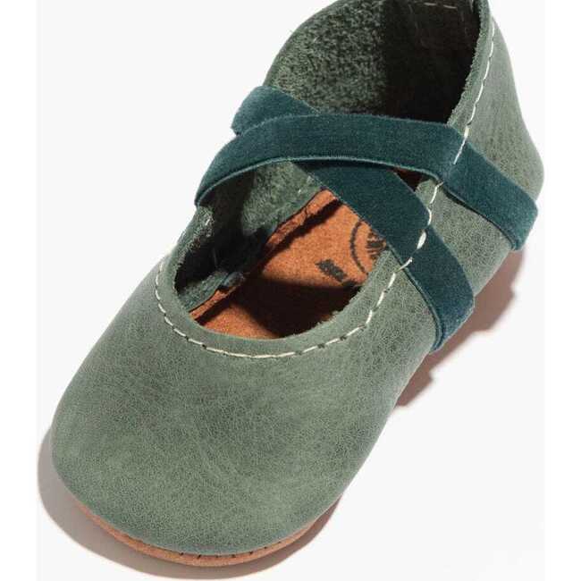 Ballet Slipper Baby Shoe Soft Sole, Evergreen
