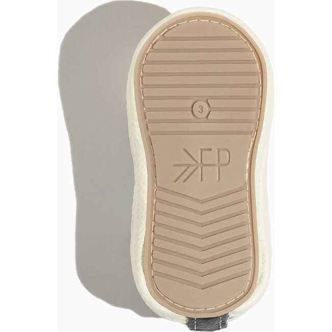 Check Slip On Baby Shoe Soft Sole, Ebony - Crib Shoes - 5