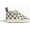 Check Slip On Baby Shoe Soft Sole, Chocolate - Crib Shoes - 3 - thumbnail