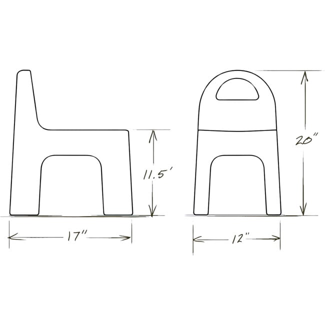 The Chair (Set of Two), Orange - Kids Seating - 6