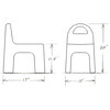 The Chair (Set of Two), Grey-Blue - Kids Seating - 7 - thumbnail