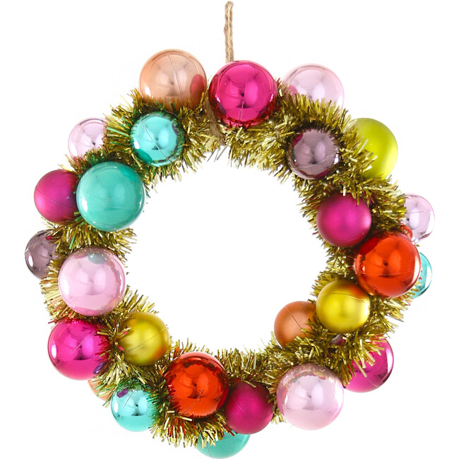 Mini Rainbow Ball Wreath