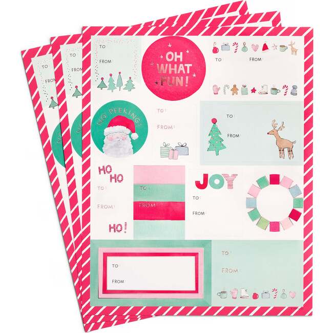 Merry Motif Gift Labels