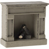 Fireplace, Mouse - Off white - Doll Accessories - 1 - thumbnail