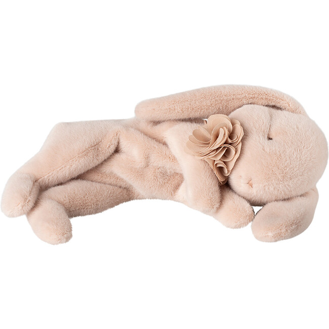 Sleeping bunny plush, Small - Powder