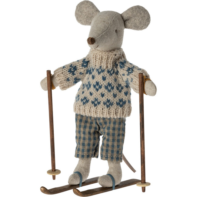 Winter Mouse with Ski Set, Dad