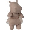 Hippo w. skirt, Small - Soft rose - Plush - 1 - thumbnail