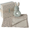 Rabbit rattle set - Mint - Rattles - 1 - thumbnail