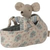 Baby mouse in carry cot - Blue - Dolls - 2 - thumbnail