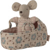 Baby mouse in carry cot - Rose - Dolls - 2