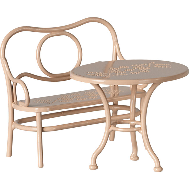 Café set, Mouse, Big - Pale pink