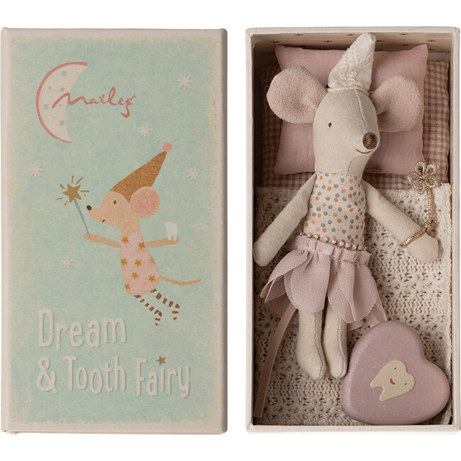 Tooth Fairy Mouse, Little Sister in Match Box