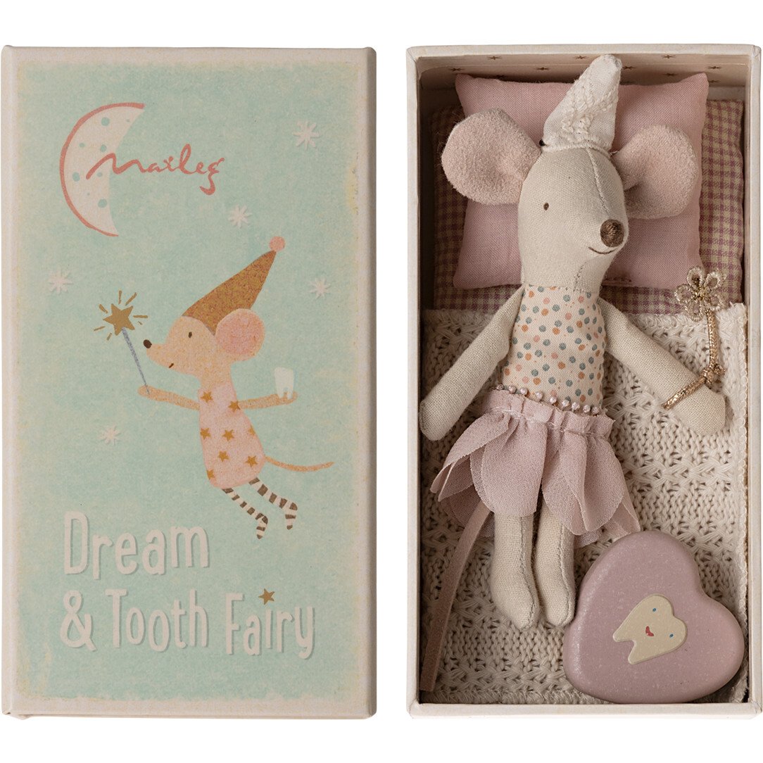 Tooth Fairy Mouse, Little Sister in Match Box