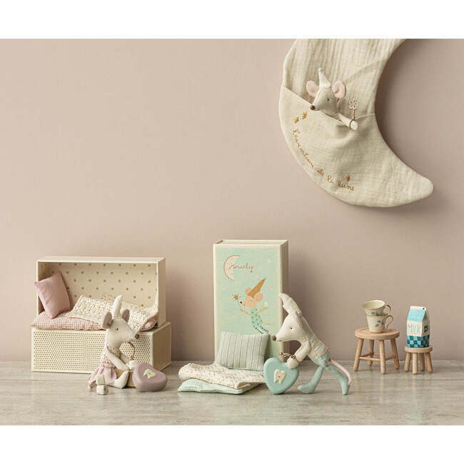 Tooth Fairy Mouse, Little Sister in Match Box