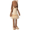 Bunny size 2, Chocolate brown - Ballet suit and skirt cream - Dolls - 1 - thumbnail