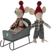 Sleigh, Mouse - Green - Doll Accessories - 2 - thumbnail