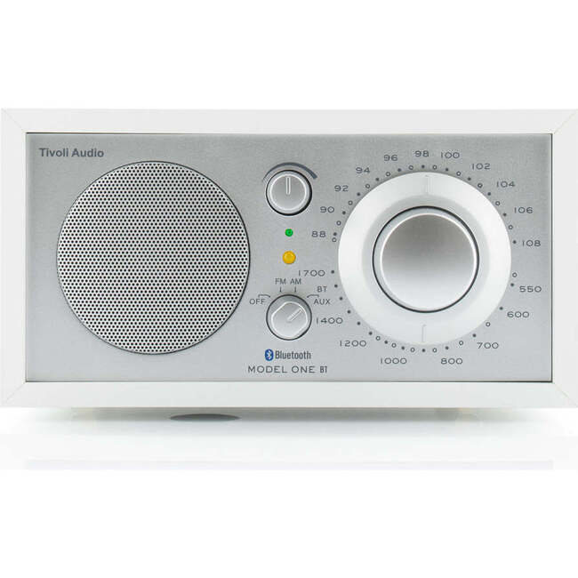 Model One BT Speaker, White/Silver