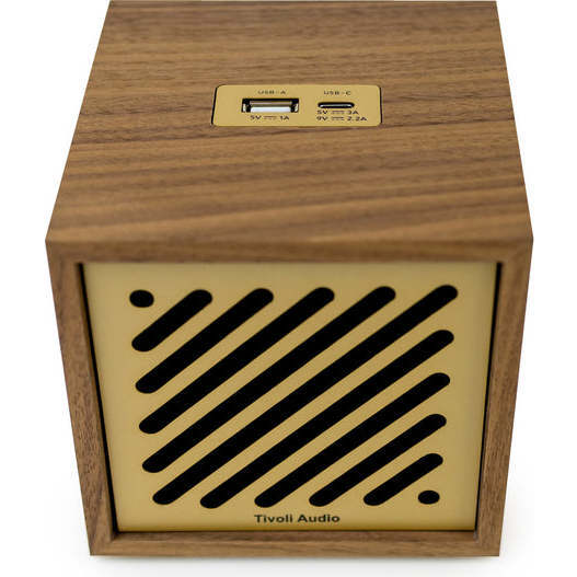Boutique Speaker, Walnut/Gold - Speakers - 4
