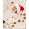 Be Merry Organic Cotton Baby Bodysuit, Long Sleeve Red - Onesies - 3