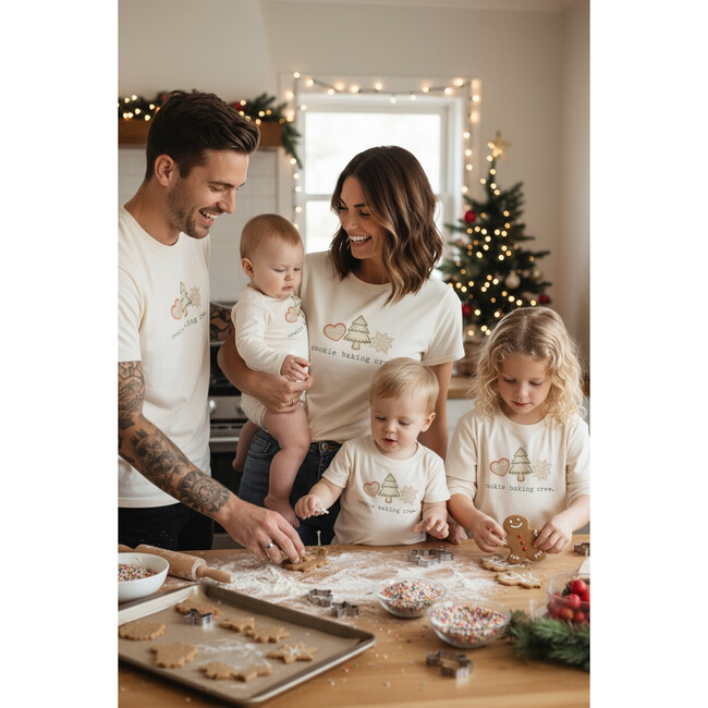 Cookie Baking Crew Organic Baby Bodysuit, Long Sleeve - Onesies - 4