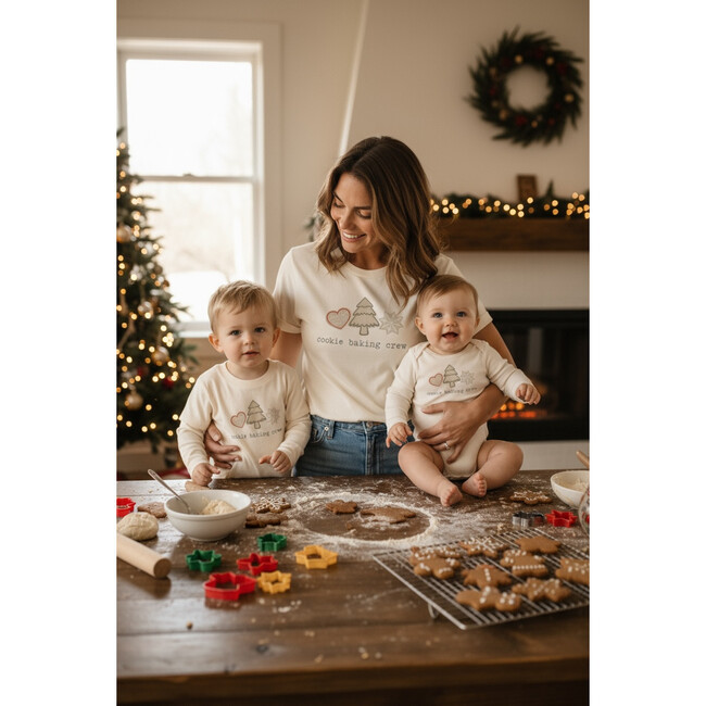 Cookie Baking Crew Organic Baby Bodysuit, Long Sleeve - Onesies - 5