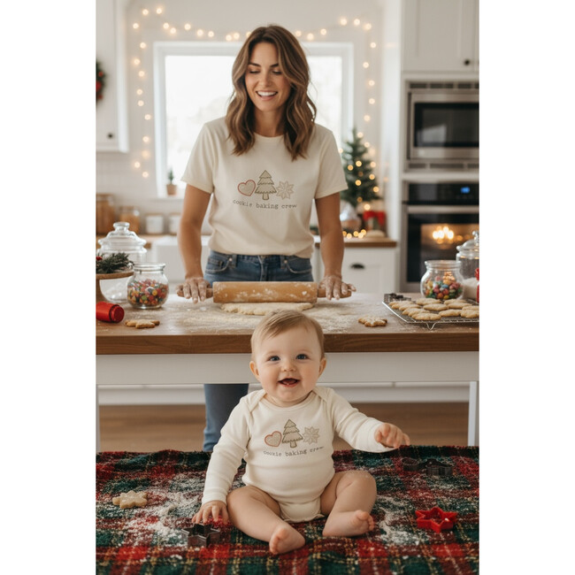 Cookie Baking Crew Organic Baby Bodysuit, Long Sleeve - Onesies - 6