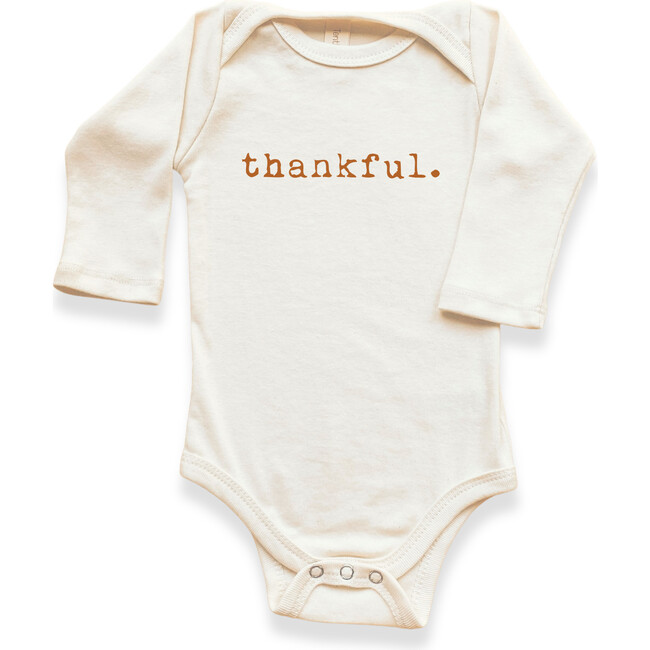 Thankful Organic Bodysuit, Long Sleeve - Onesies - 5