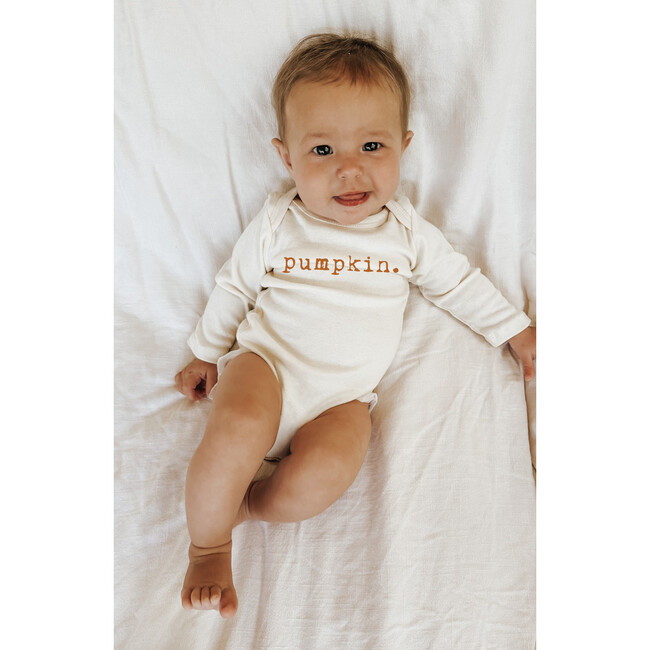 Pumpkin Organic Bodysuit, Long Sleeve - Onesies - 3