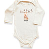 Reindeer Organic Baby Bodysuit, Long Sleeve - Onesies - 1 - thumbnail