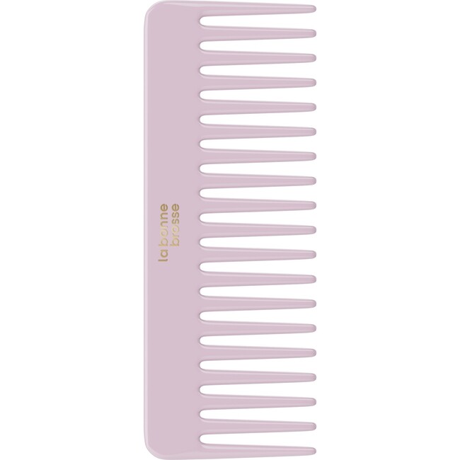 The Large Detangling Comb in Acetate, Pink