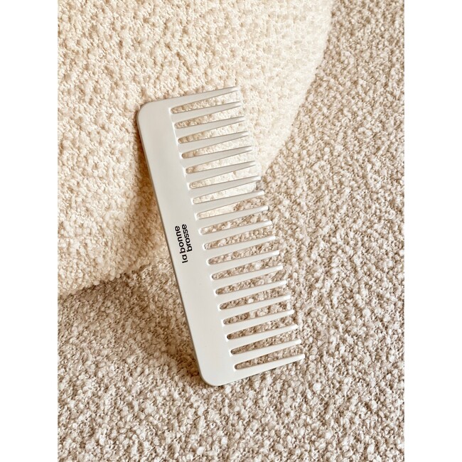 The Large Detangling Comb in Acetate, Creamy White - Hair Brushes - 3