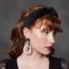 Women's Velvet Knotted Headband, Jet - Hair Accessories - 2