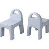 The Chair (Set of Two), Grey-Blue - Kids Seating - 1 - thumbnail
