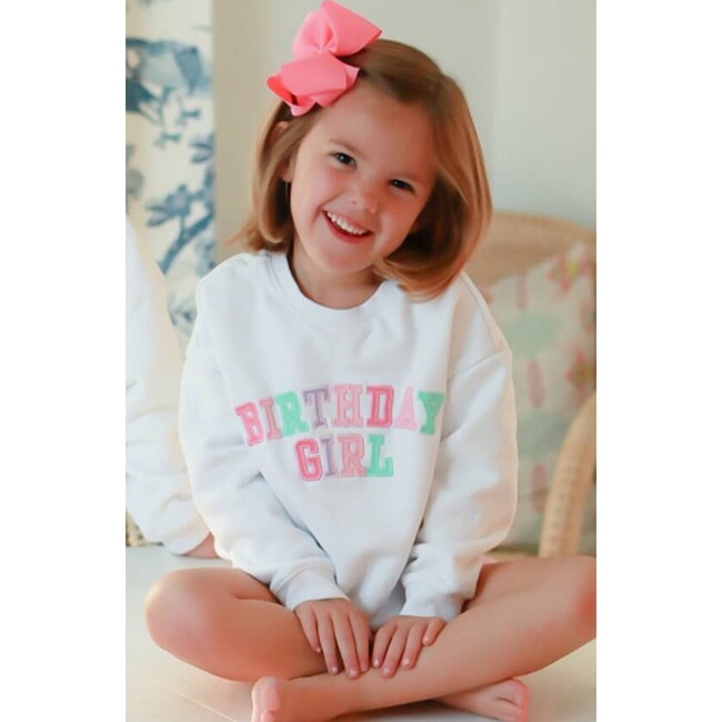 Birthday Girl Sweatshirt, White