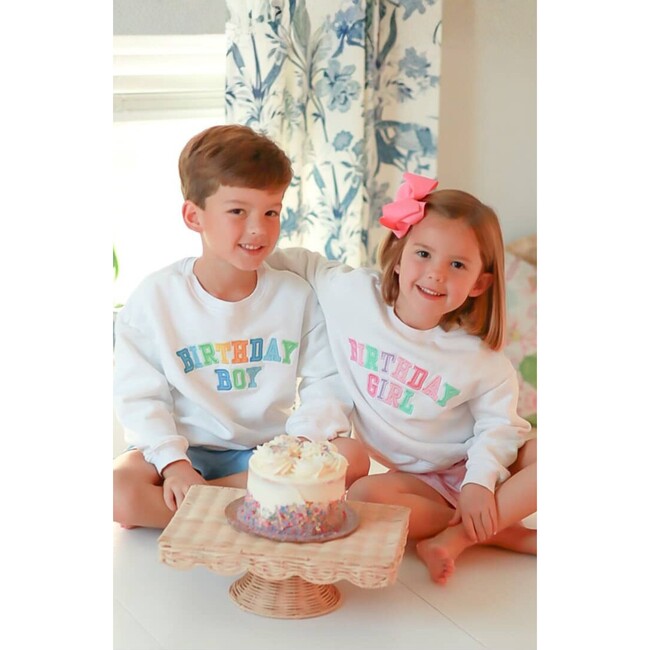 Birthday Boy Sweatshirt, White
